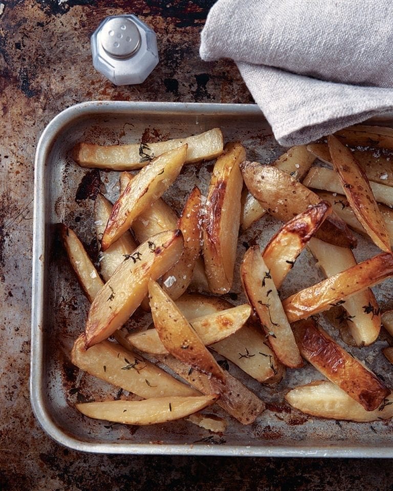 Oven-roasted chips recipe | delicious. magazine