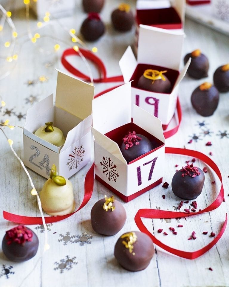 Chocolate truffle Advent calendar