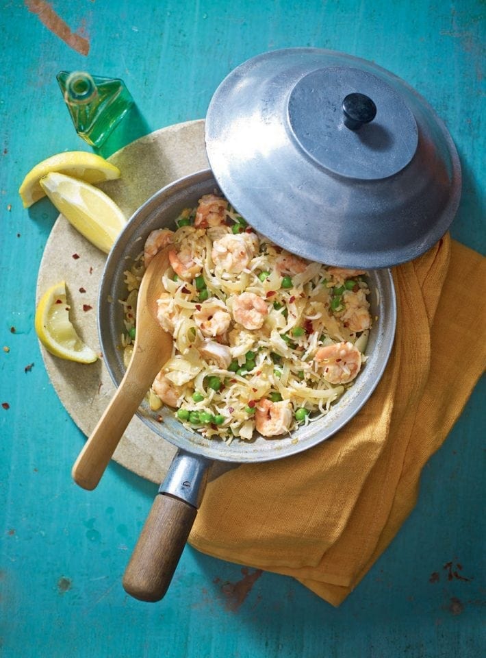 Prawn egg-fried rice