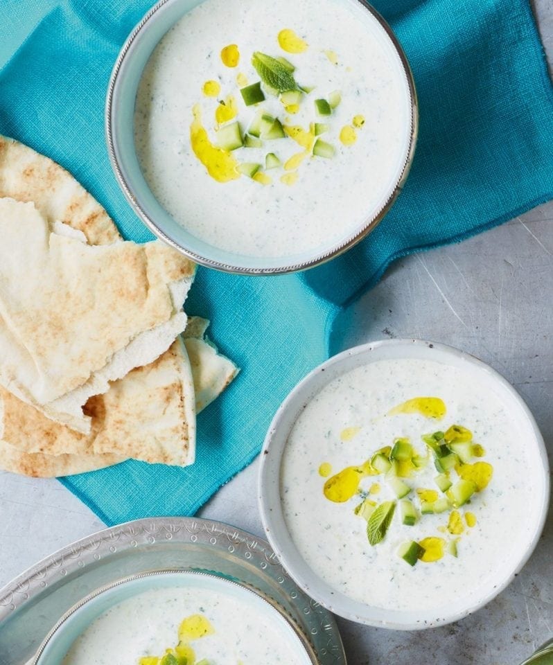 Chilled cucumber and yogurt soup recipe delicious. magazine
