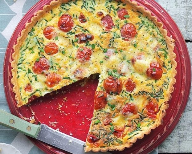 tomato and brie tart