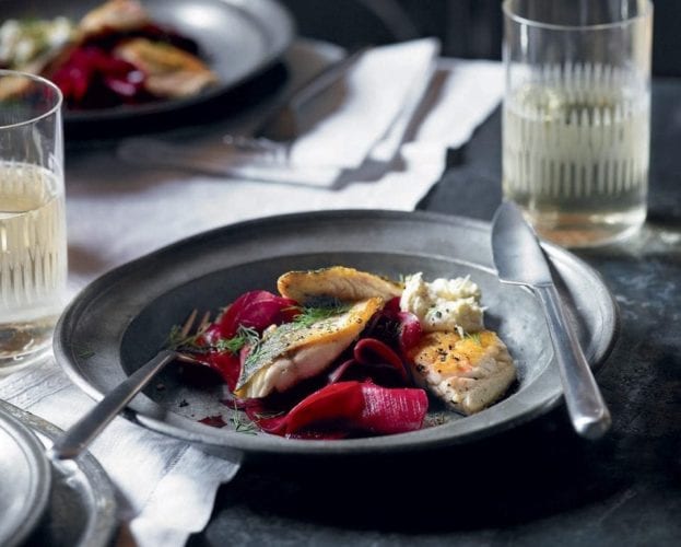 Mackerel with marinated beetroot