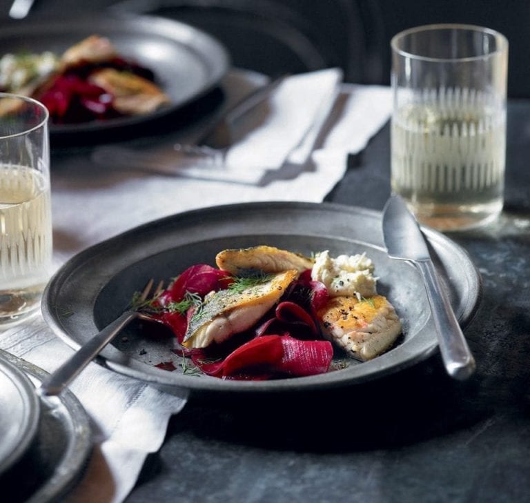 Mackerel with marinated beetroot