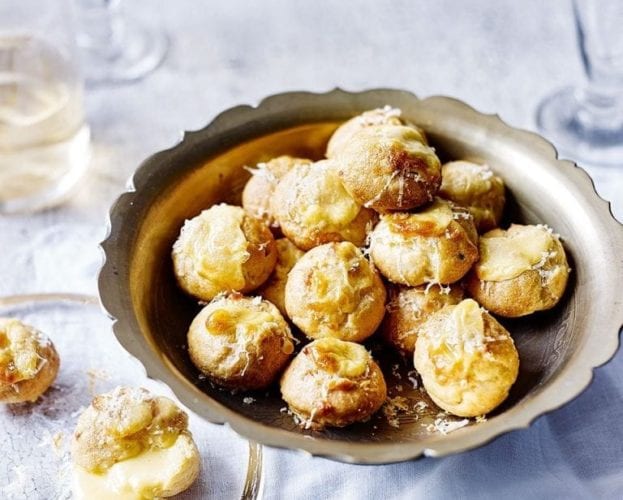 Blue cheese gougères