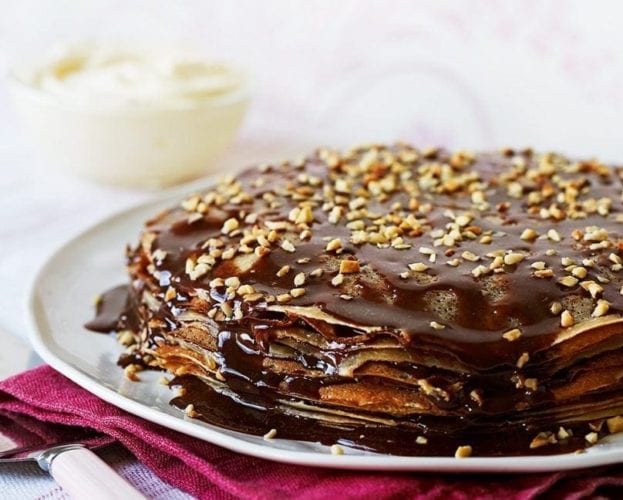 chocolate pancake cake