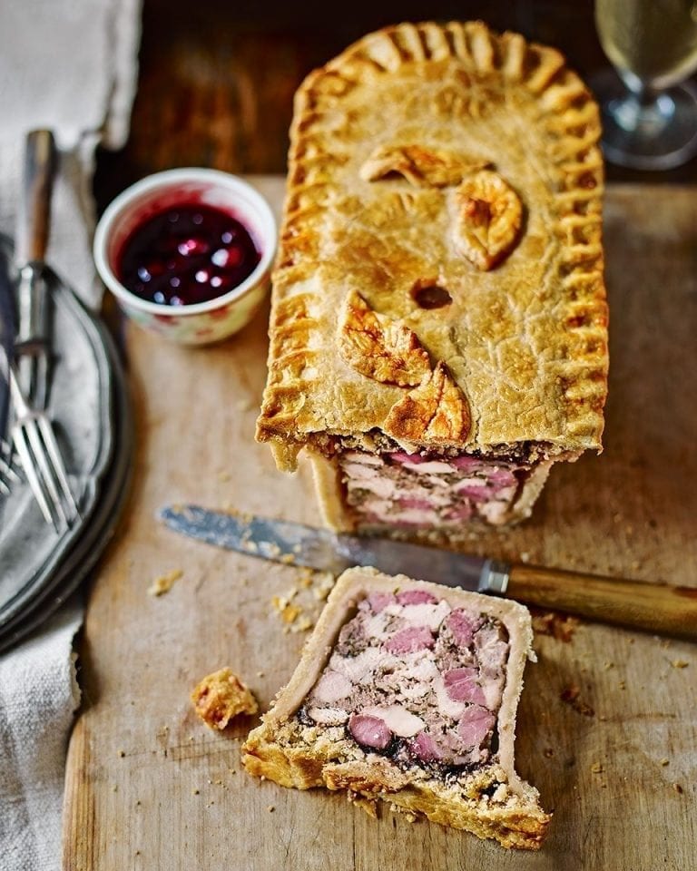 Ham and turkey raised pie