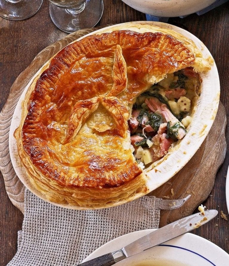 Ham and spinach pie