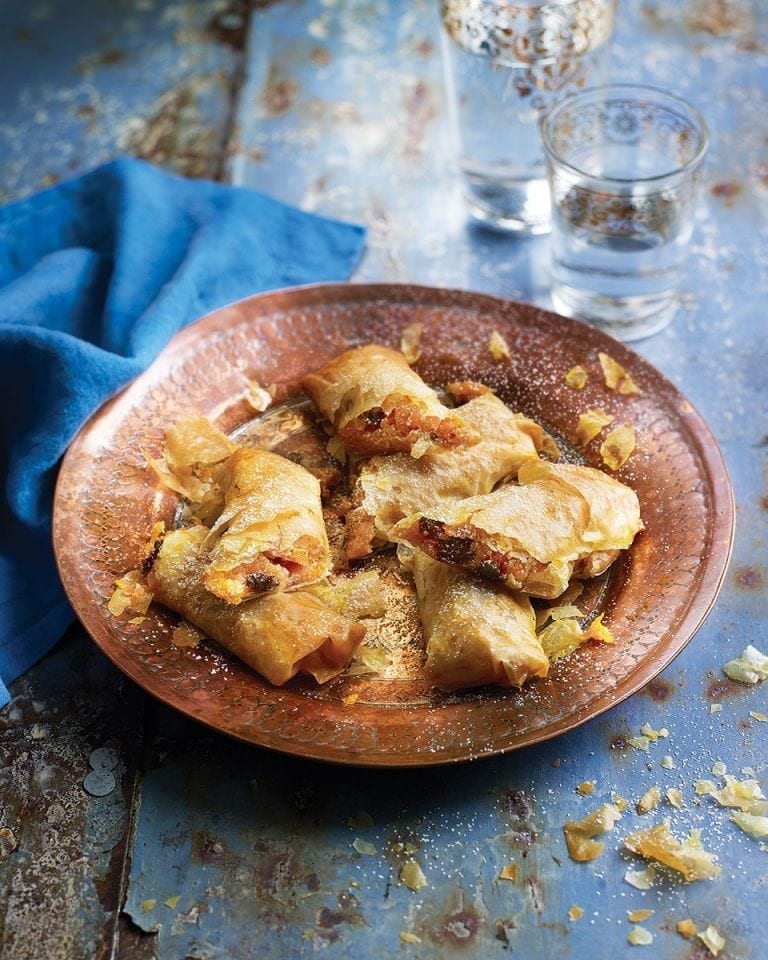 Carrot halwa spring rolls recipe | delicious. magazine