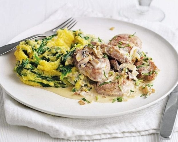 Pork with polenta