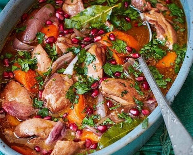 Chicken, sausage and squash stew