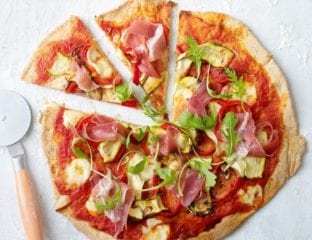 Healthier pizza