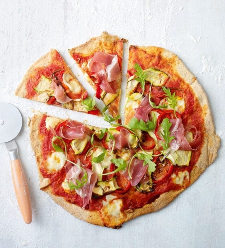 Healthier pizza