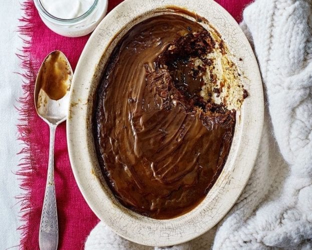 Healthier sticky toffee pudding