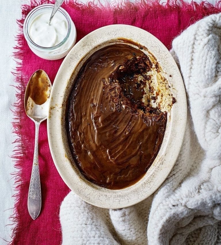 Healthier sticky toffee pudding