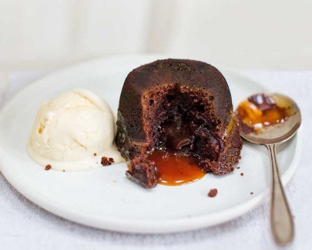Jason Atherton’s chocolate fondants with caramel