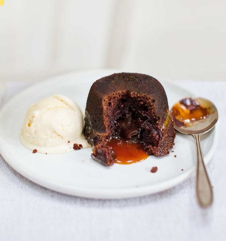 Jason Atherton’s chocolate fondants with caramel