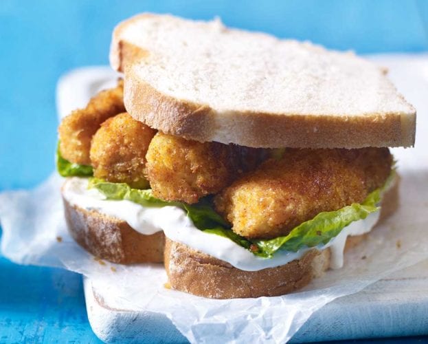 Quick and easy fish finger sandwich