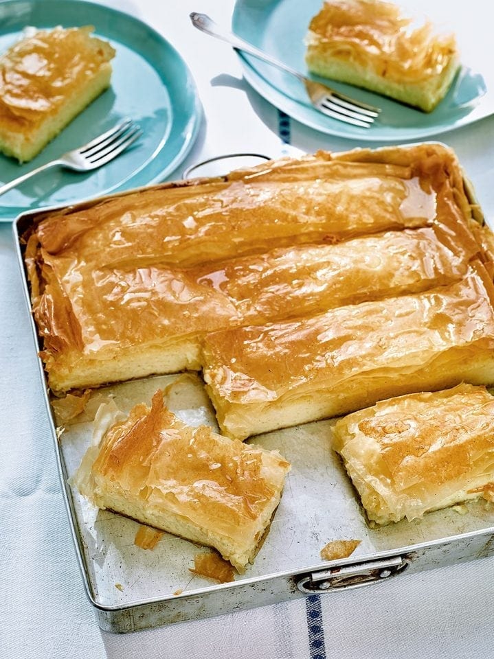 Lisa Faulkner’s Greek custard tart