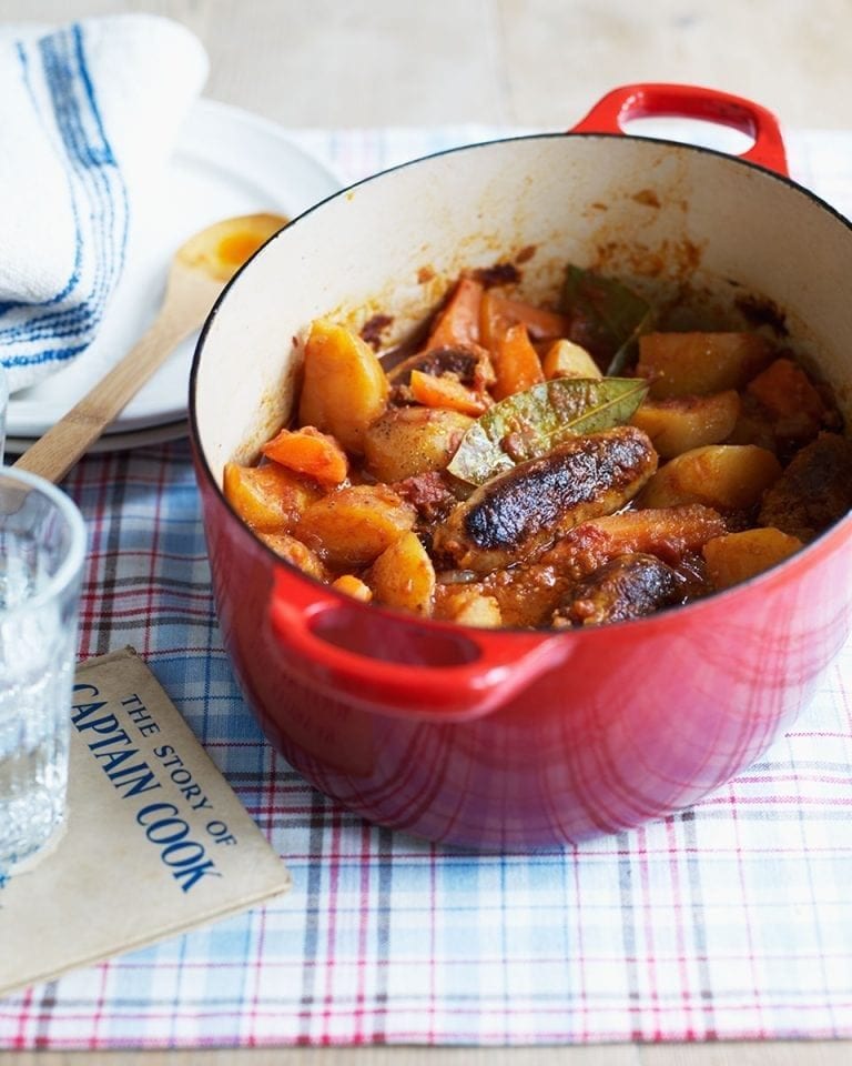 Slow cooker sausage casserole recipe