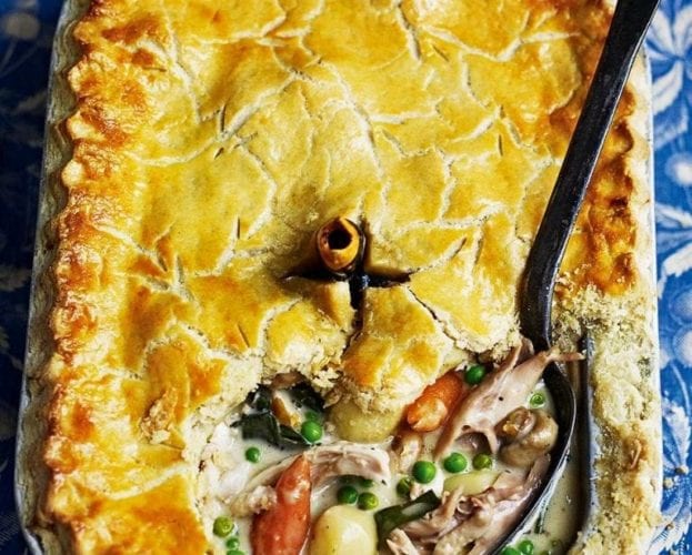 Chicken and vegetable pot pie