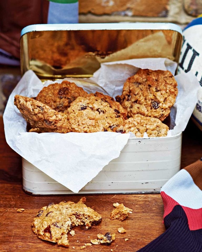 Oatmeal and raisin cookies