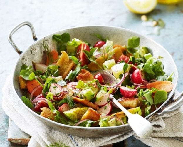 Pomegranate fattoush
