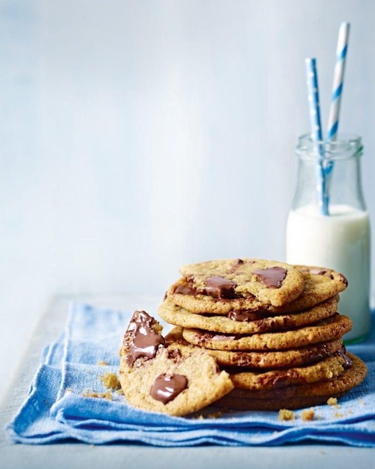 Seriously gooey chocolate chip cookies