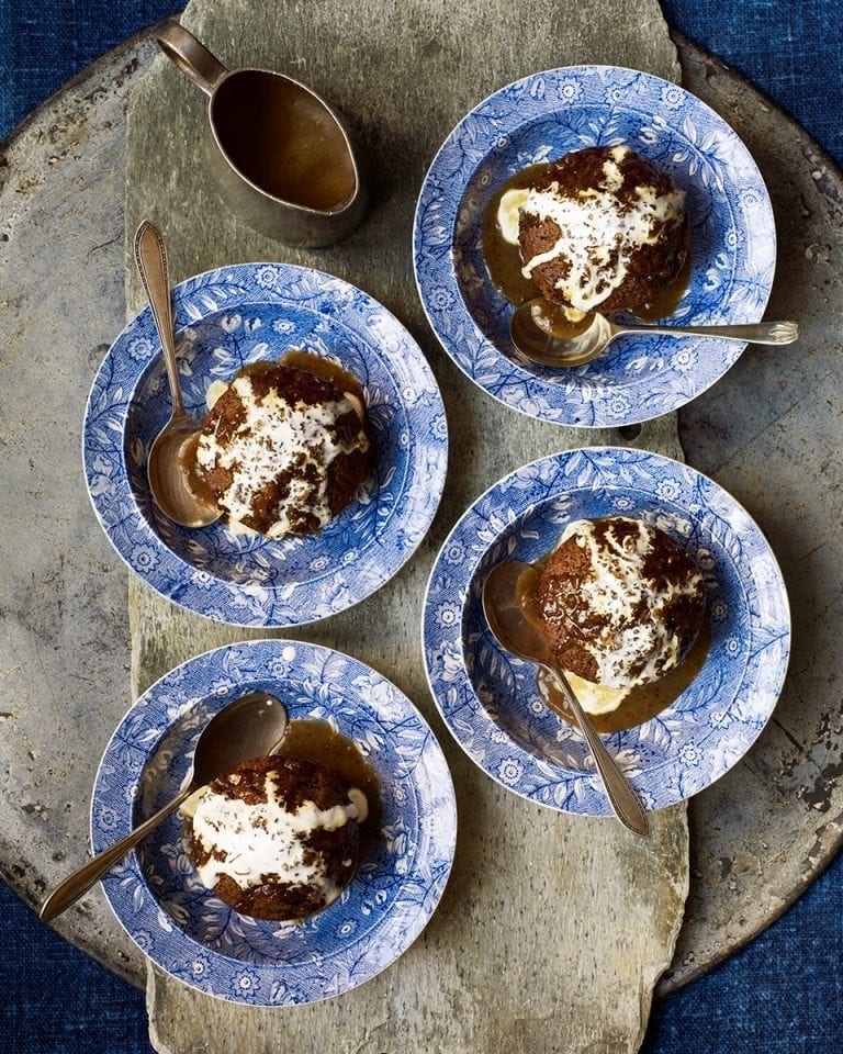 Ginger and brandy puddings