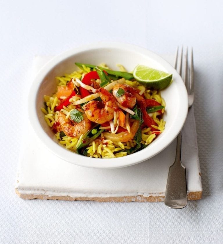 Cheat’s Thai prawn stir-fry