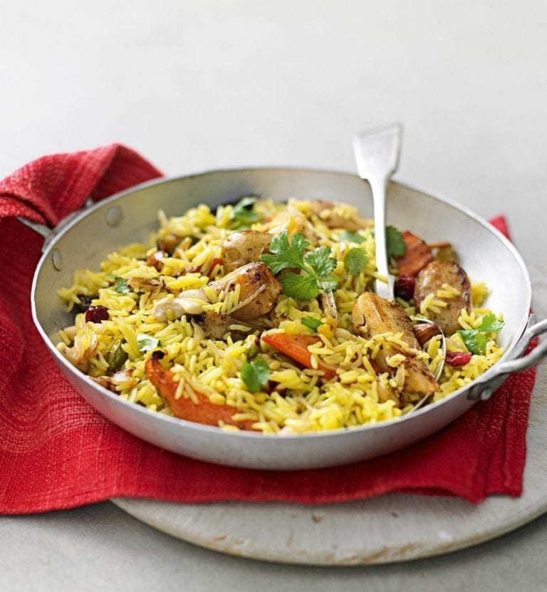 Cheat’s vegetarian pilaf