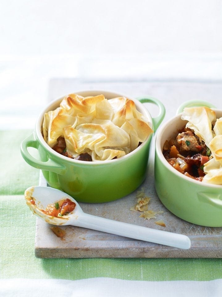 Cheat’s Moroccan lamb pot pies