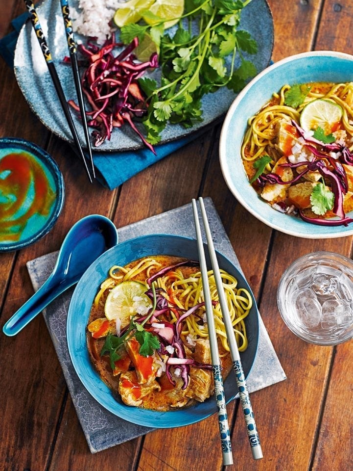 Khao soi with chicken