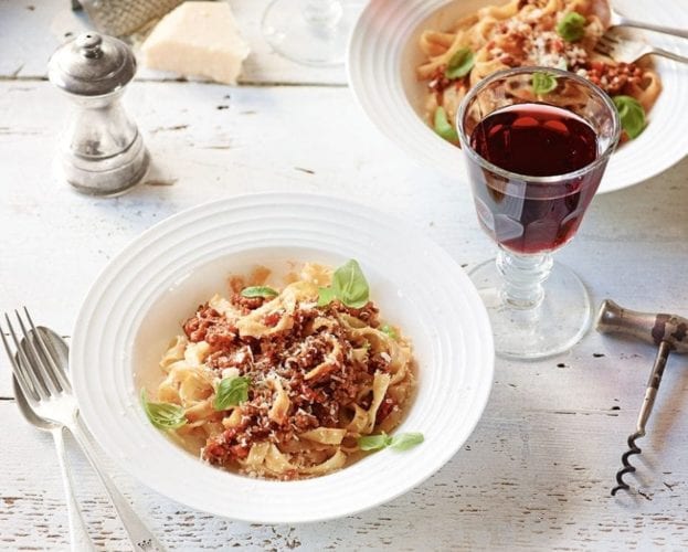 Easy pork tagliatelle