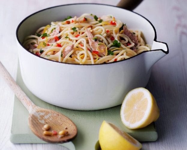 Sardine, chilli and lemon spaghetti
