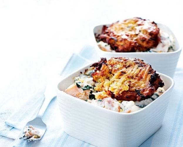 Quick and easy fish pies for two
