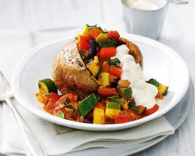 Cheat's vegetable chilli jackets