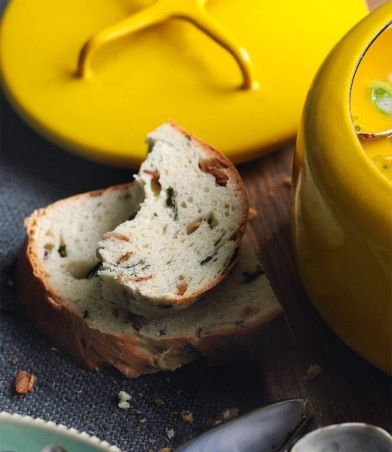 Bacon and wild garlic bread