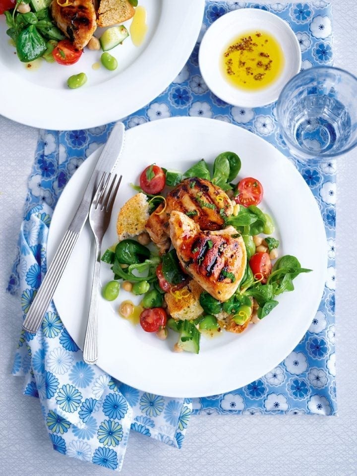 Quick sticky chicken salad