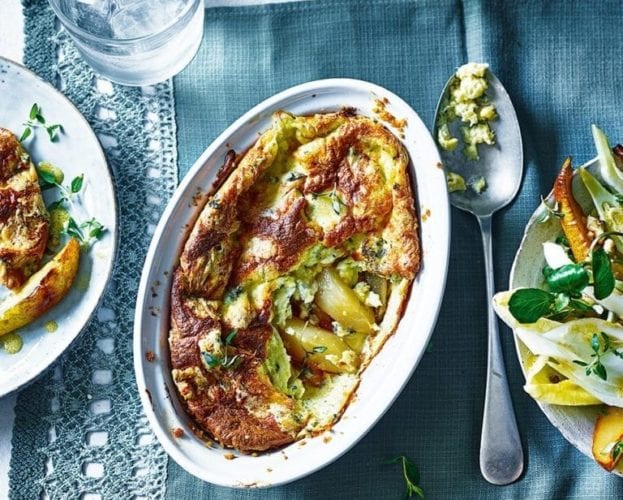 blue cheese soufflé