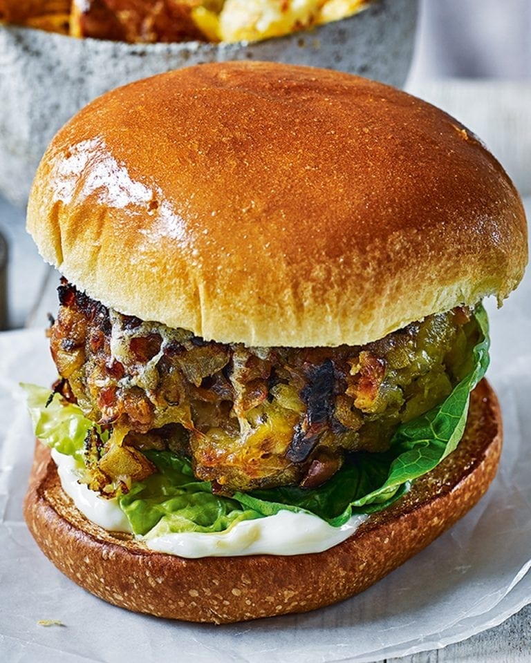 Venison and apple cheeseburgers recipe delicious. magazine