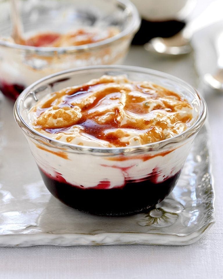Blueberry Yogurt Br l e Recipe Delicious Magazine blueberry-yogurt-br-l-e-recipe-delicious-magazine