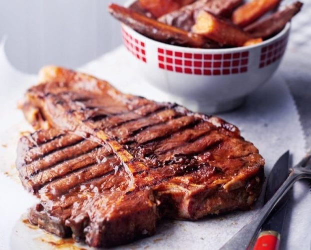 American t-bone steak