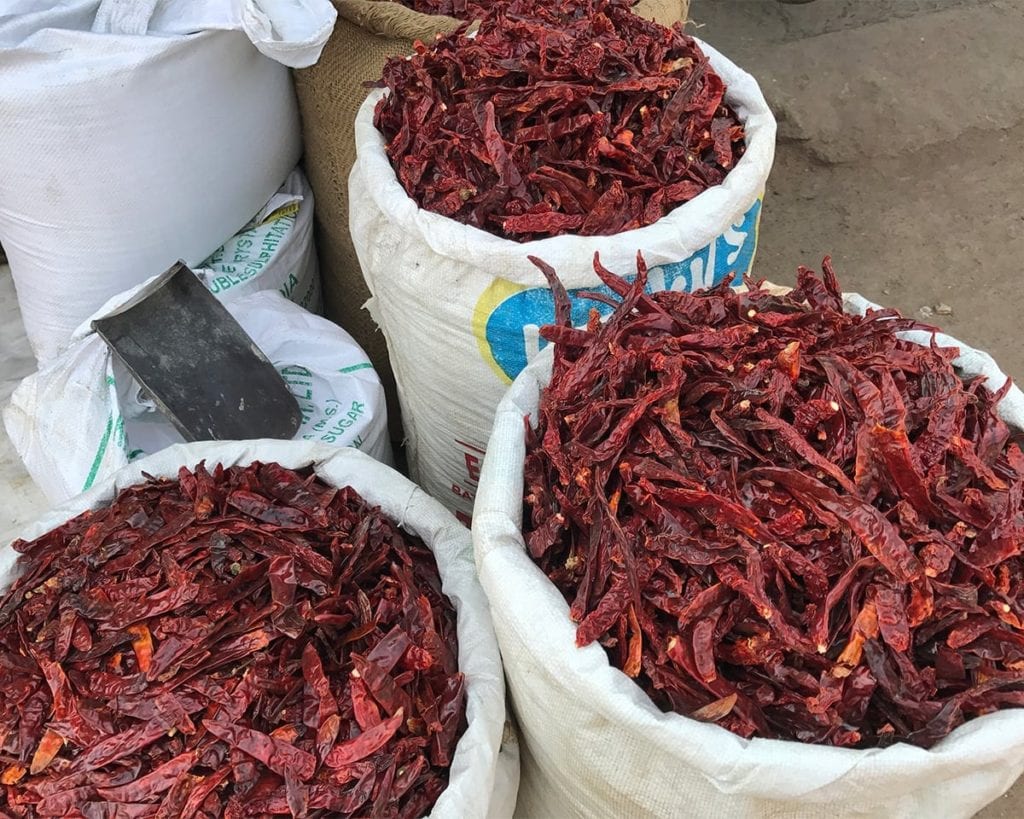 Dried chillies