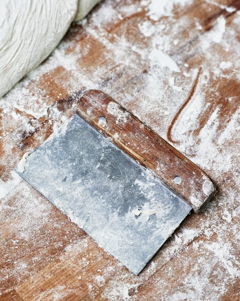 Image of dough and dough cutter