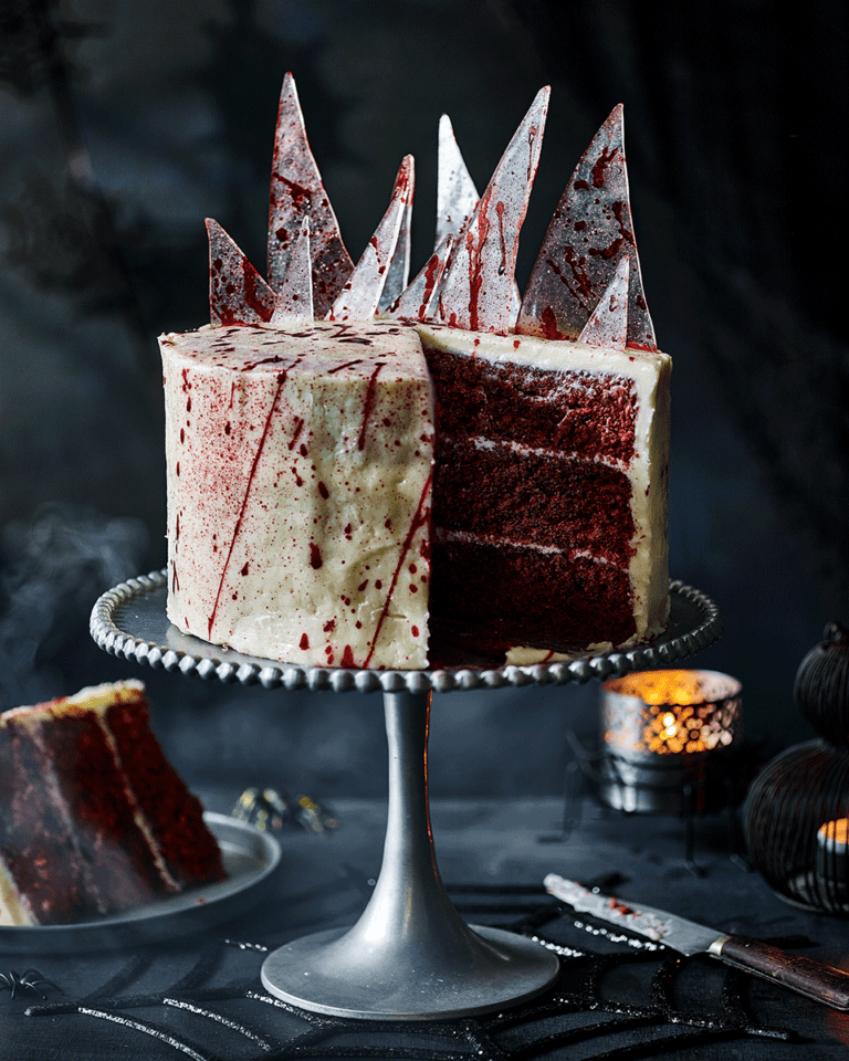 Blood splatter cake