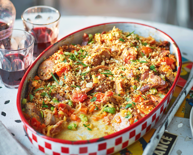 Summer broad bean cassoulet
