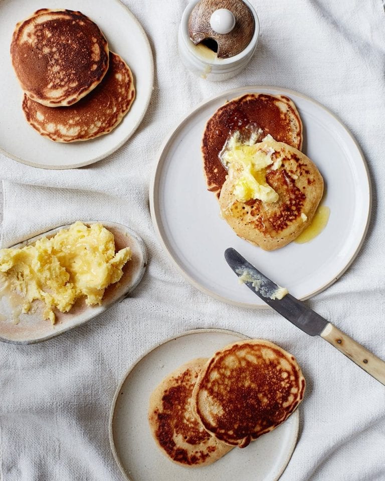 Cinnamon drop scones with honeyed butter