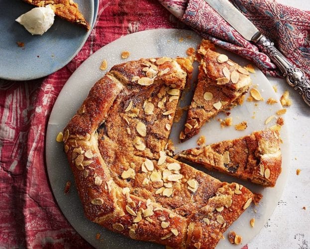 Chocolate and ginger studded frangipane galette