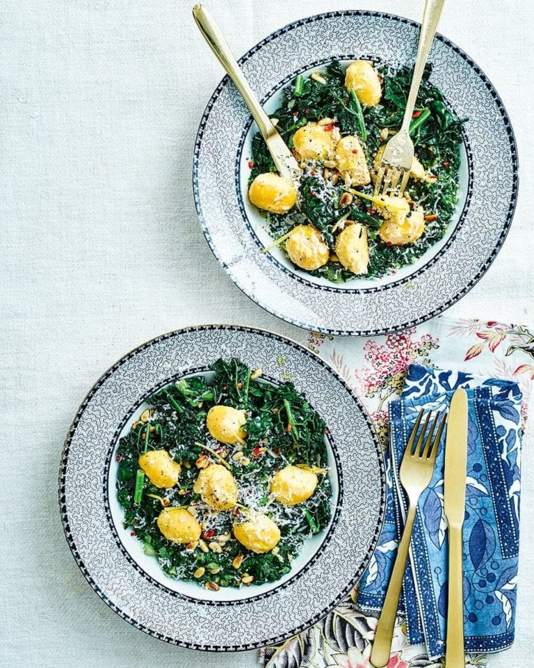 Ravinder Bhogal’s paneer gnudi with saag