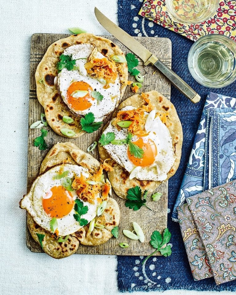 Kimchi parathas